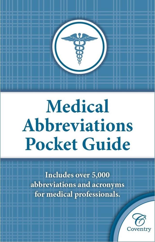 cover for Medical Abbreviations Pocket Guide