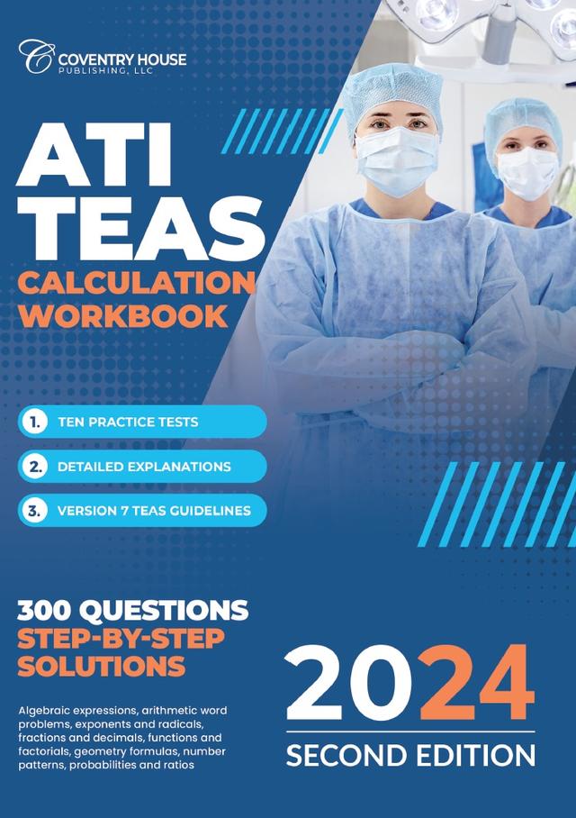 cover for ATI TEAS Calculation Workbook