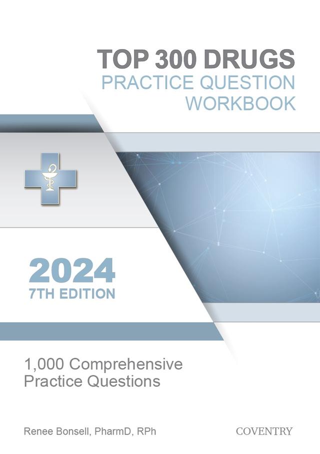 cover for Top 300 Drugs Practice Question Workbook