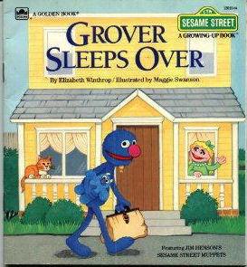 GROVER SLEEPS OVER cover for GROVER SLEEPS OVER